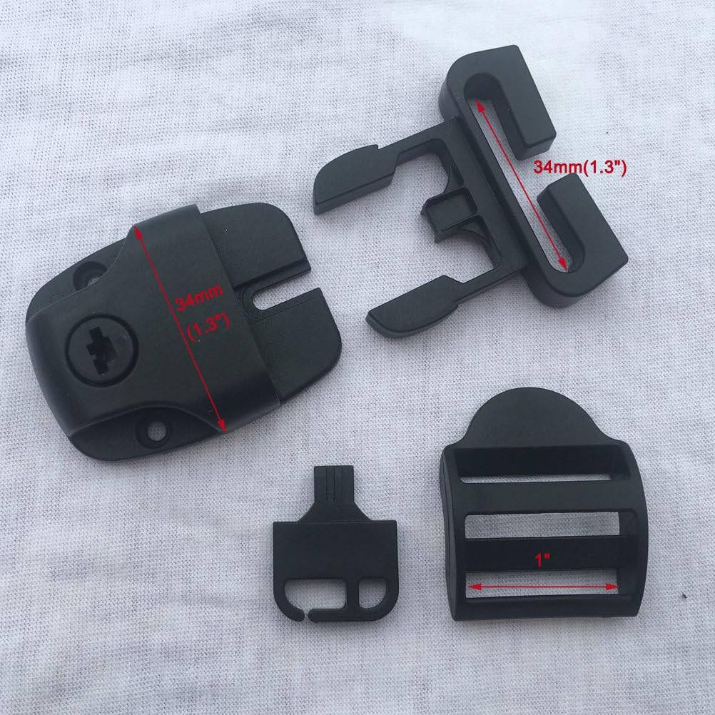 4 Set Spa Hot Tub Cover Latch Repair Kit with Keys Clips & Hardware