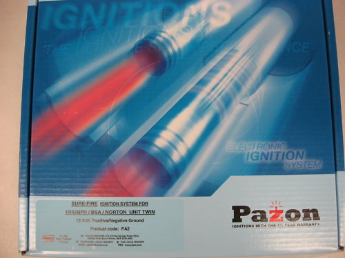 Triumph Motorcycle PAZON Electronic Ignition 500 650 750 Unit Twins 63-79