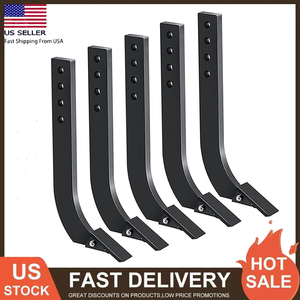 5 PCS Box Blade Shank for Tractor 18" Ripper Shanks Scarifier Tooth with 4 Holes