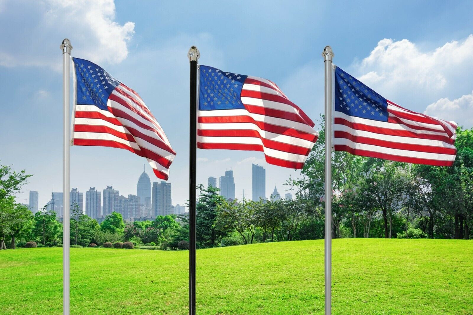 10ft Flag Pole Outdoor Aluminum In Ground Flag Pole 10' Silver Flag Pole