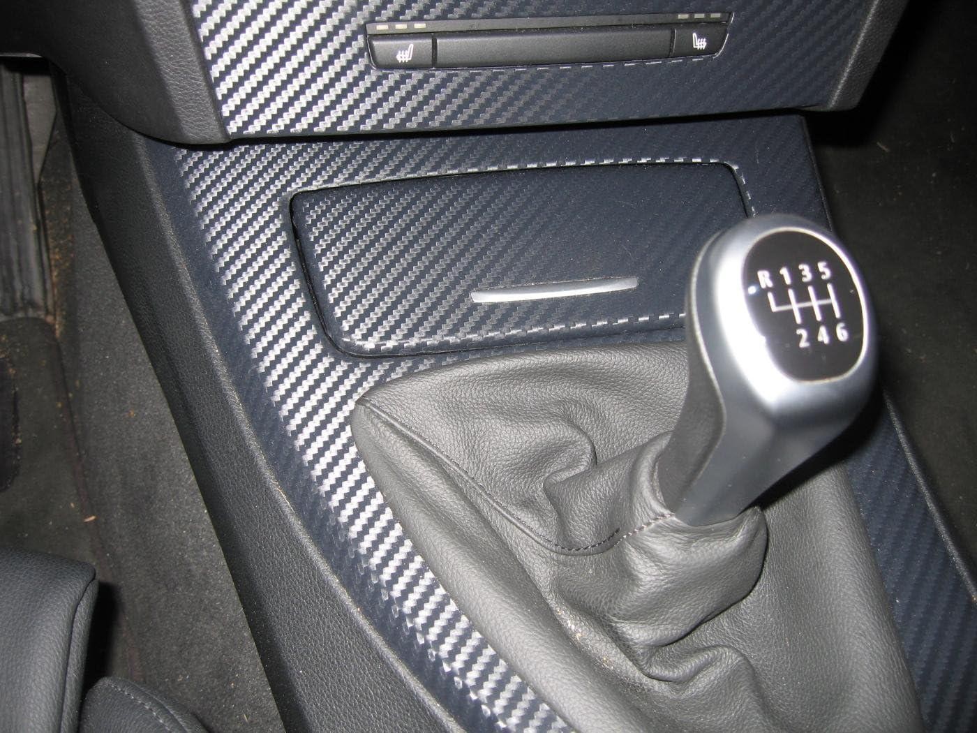 ​3D Black Carbon Fiber Vinyl Wrap 12"x60" Twill Weave Self-Adhesive Sheet​