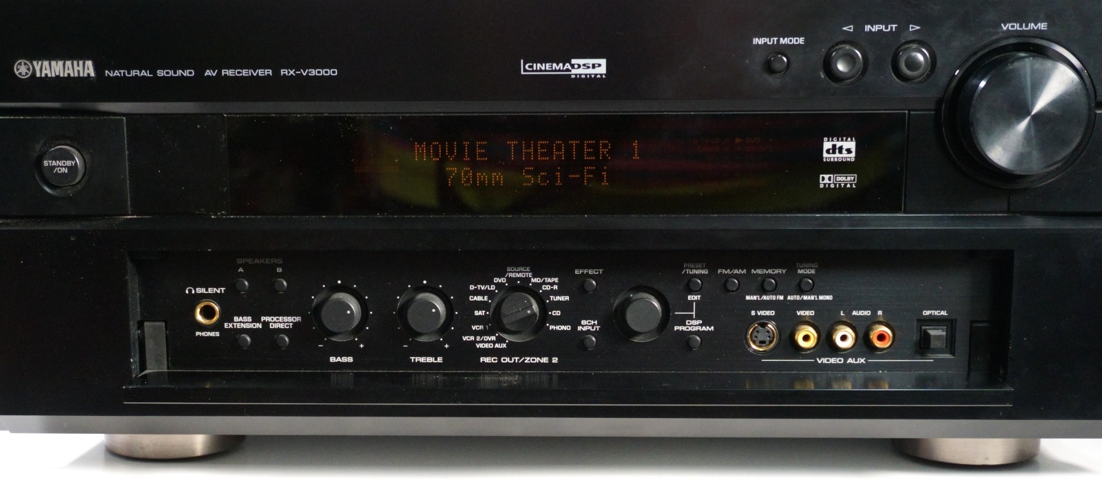 Yamaha RX-V3000 Natural Sound AV Receiver and Remote bundle (A-1-T)