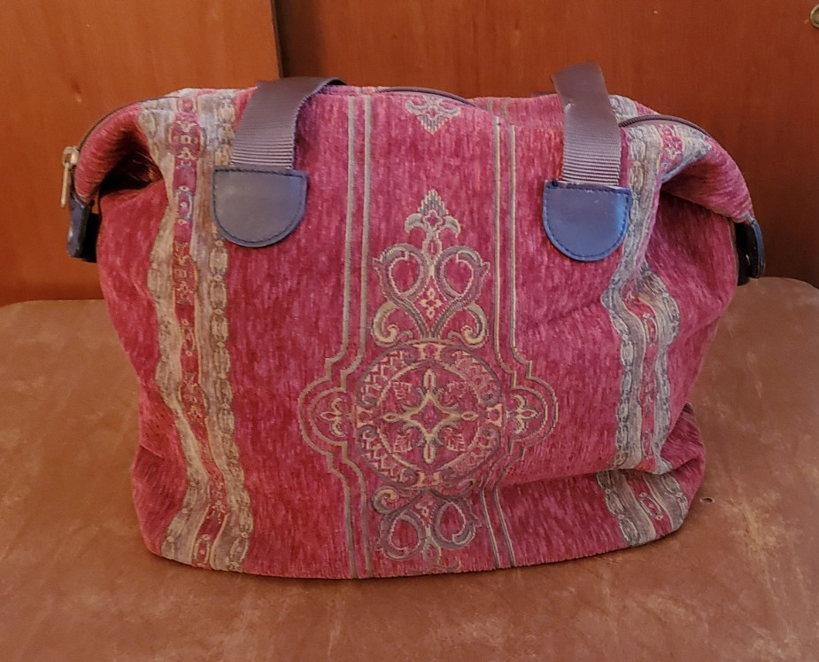 Vintage Showline Inc Custom Tapestry Overnight Weekend Bag Luggage