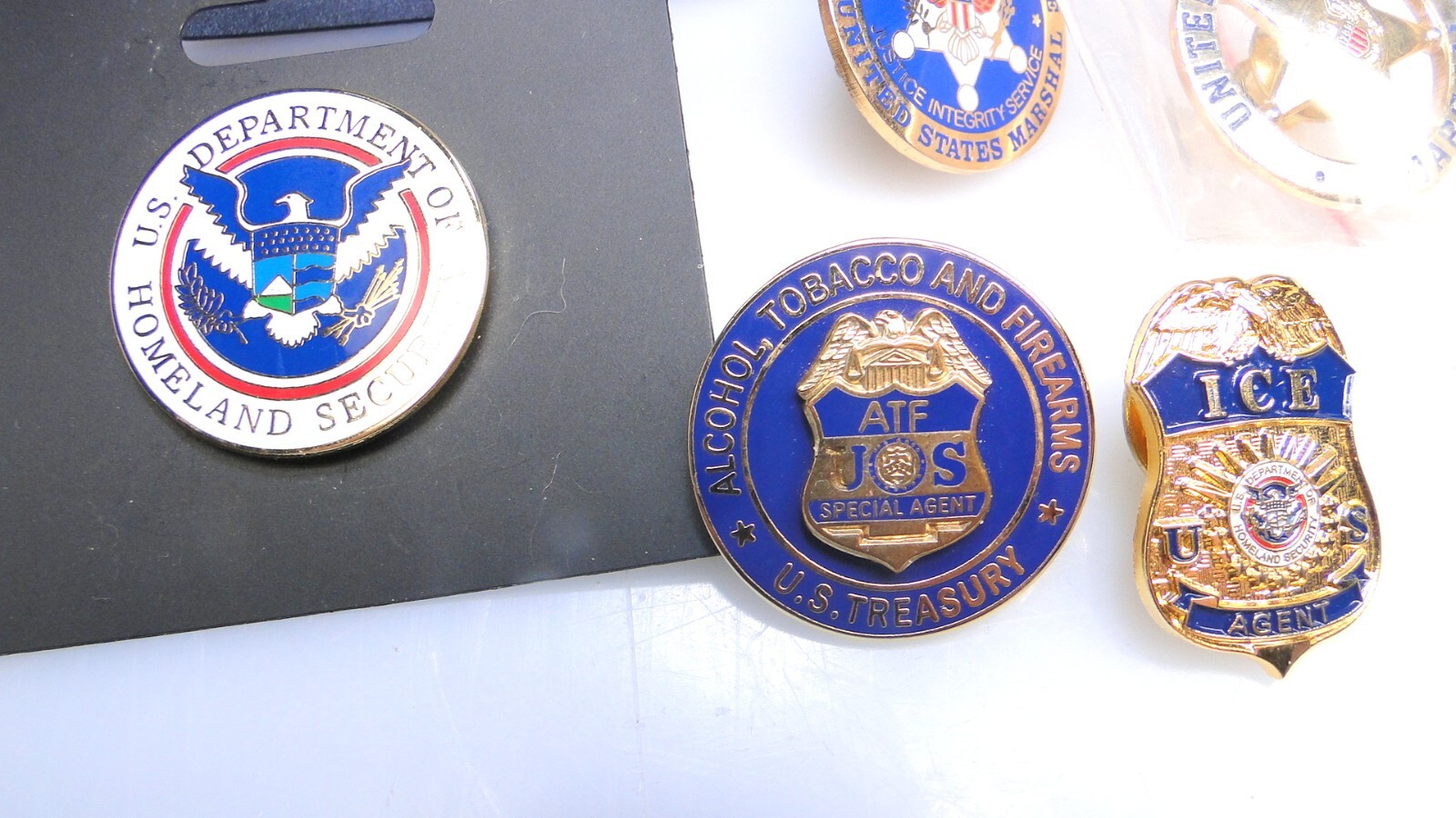 10 Lapel Pins US Marshal Dept Justice Agent Security Etc