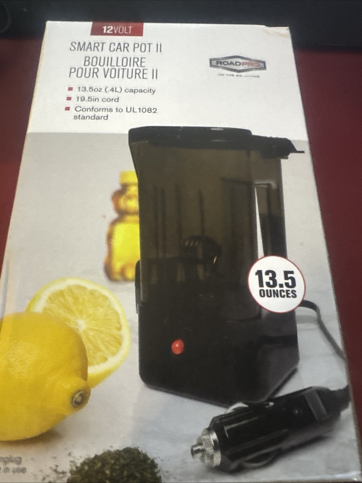 RoadPro 12V 13.5-Ounce Smart Pot II RP5027S - Electric Hot Pot Travel Kettle Tea