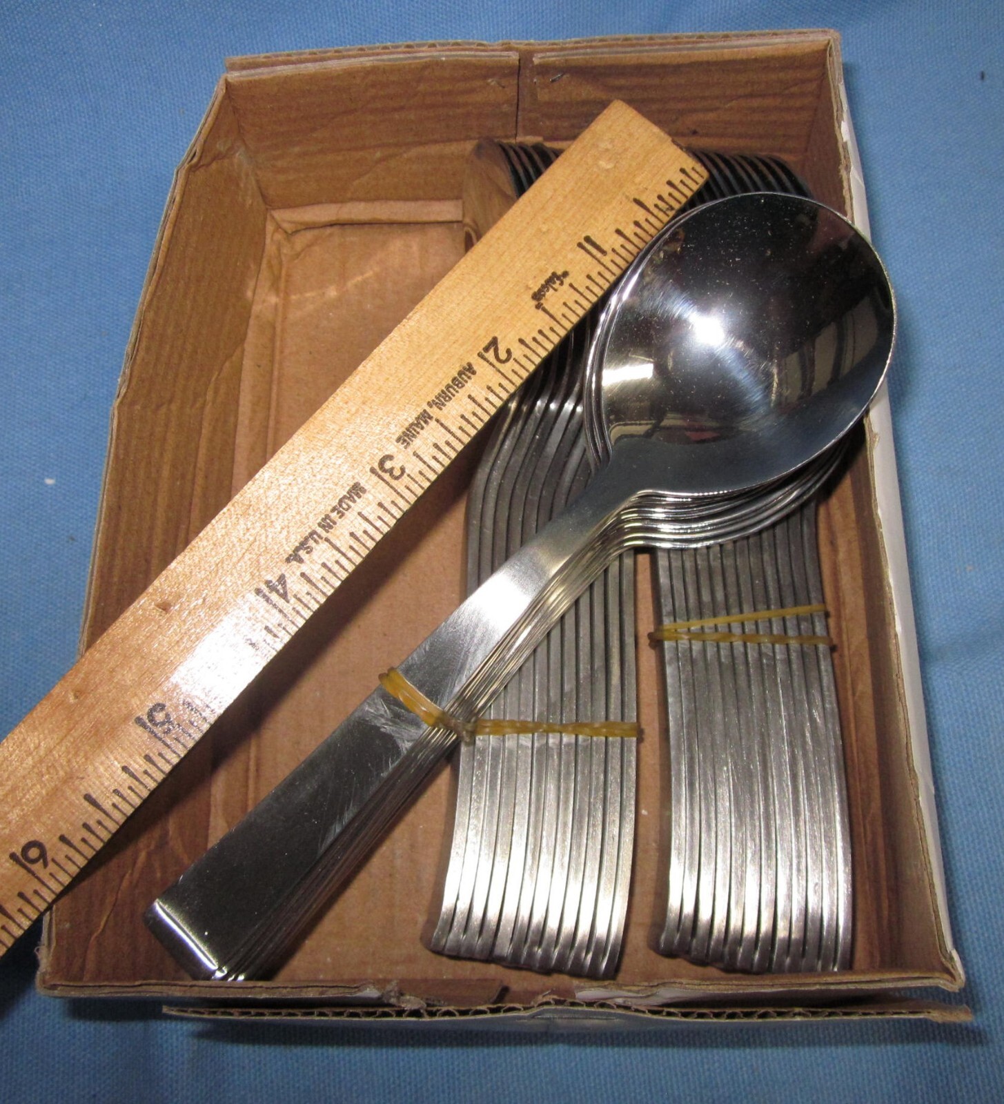 a Box of 36 World Tableware 858016 New Charm Bouillon Spoons