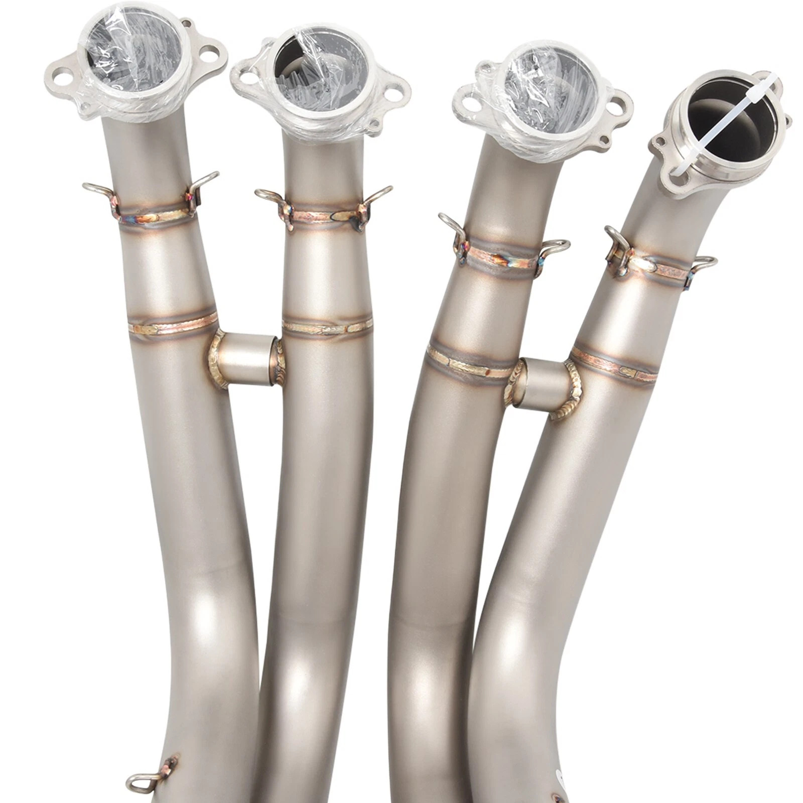 Stainless steel Exhaust Tips Mid Pipe For BMW S1000RR S1000R 2019-2025