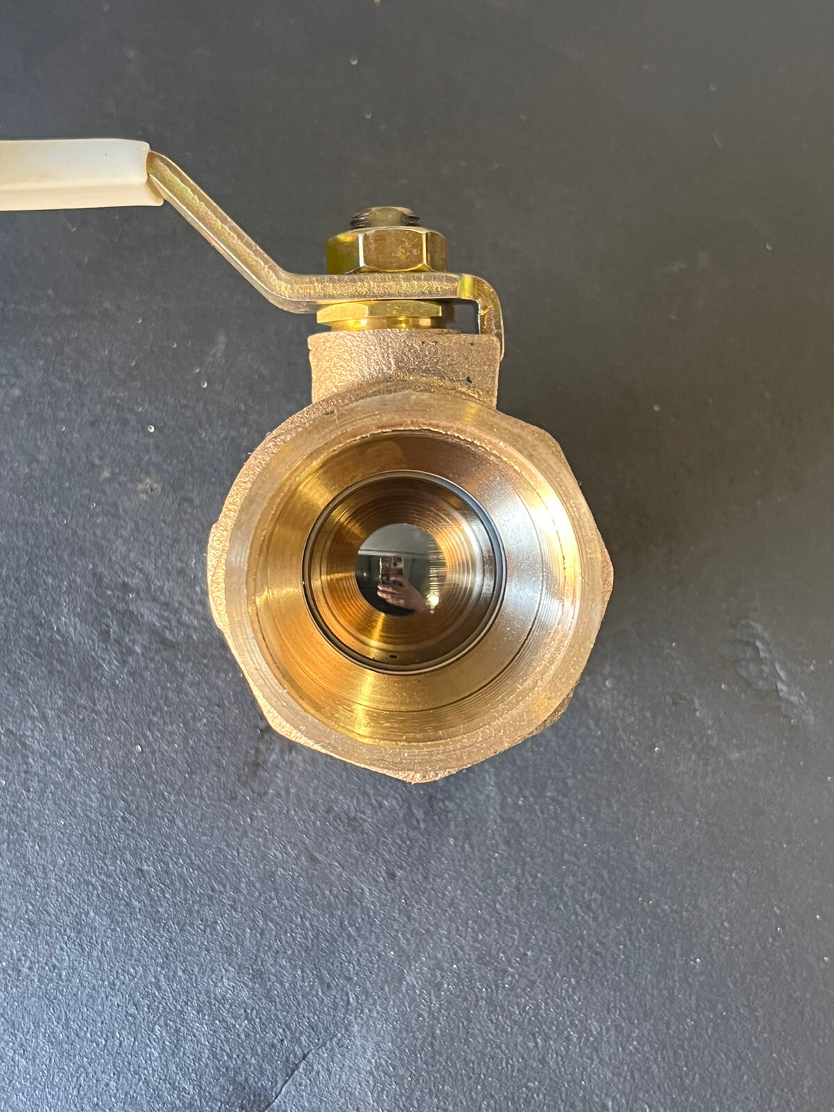 1-1/2" FNPT Lead-Free Bronze Std. Port Ball Valve 150 WSP 600 WOG, MADE IN USA