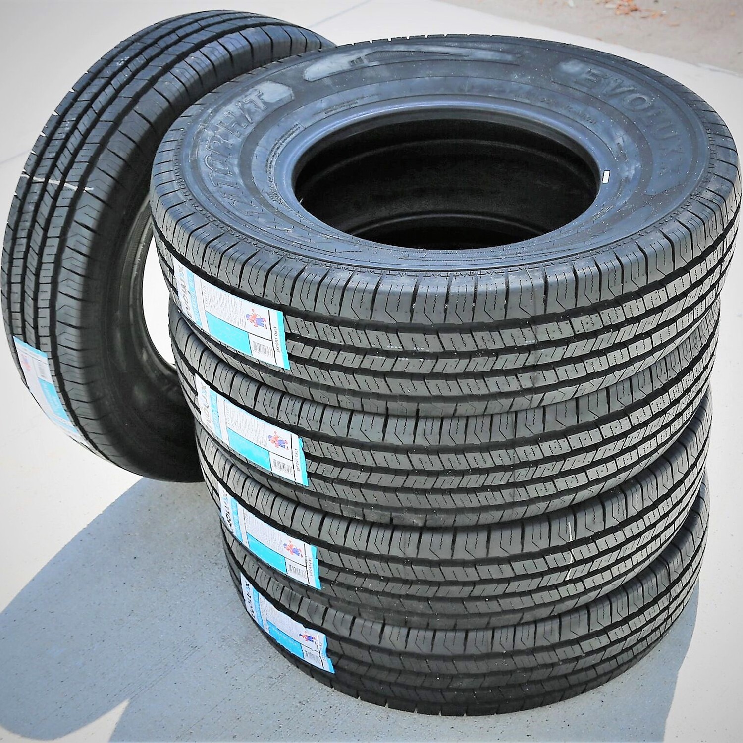 4 Tires Evoluxx Rotator H/T 235/65R16 Load E 10 Ply Van Commercial