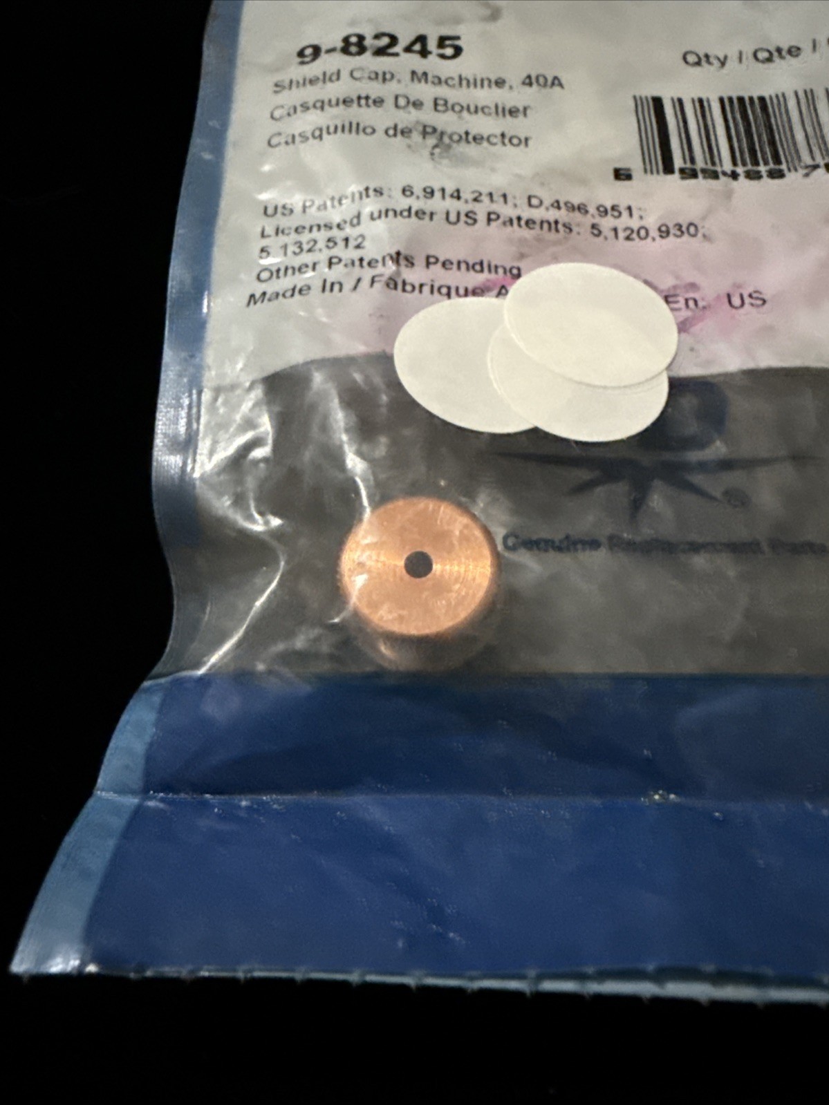 Thermal Dynamics 9-8245 Shield Cap, Machine, 40A. Free Shipping.