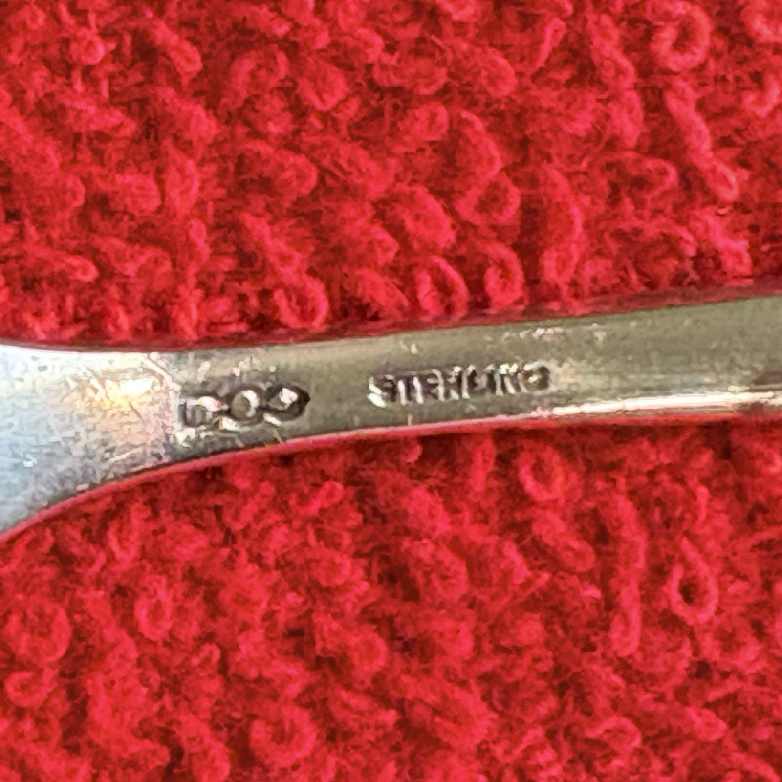 Sterling Silver Master Salt Spoon. Dominick & Haff. ‘Pointed Antique. 3". Nice.