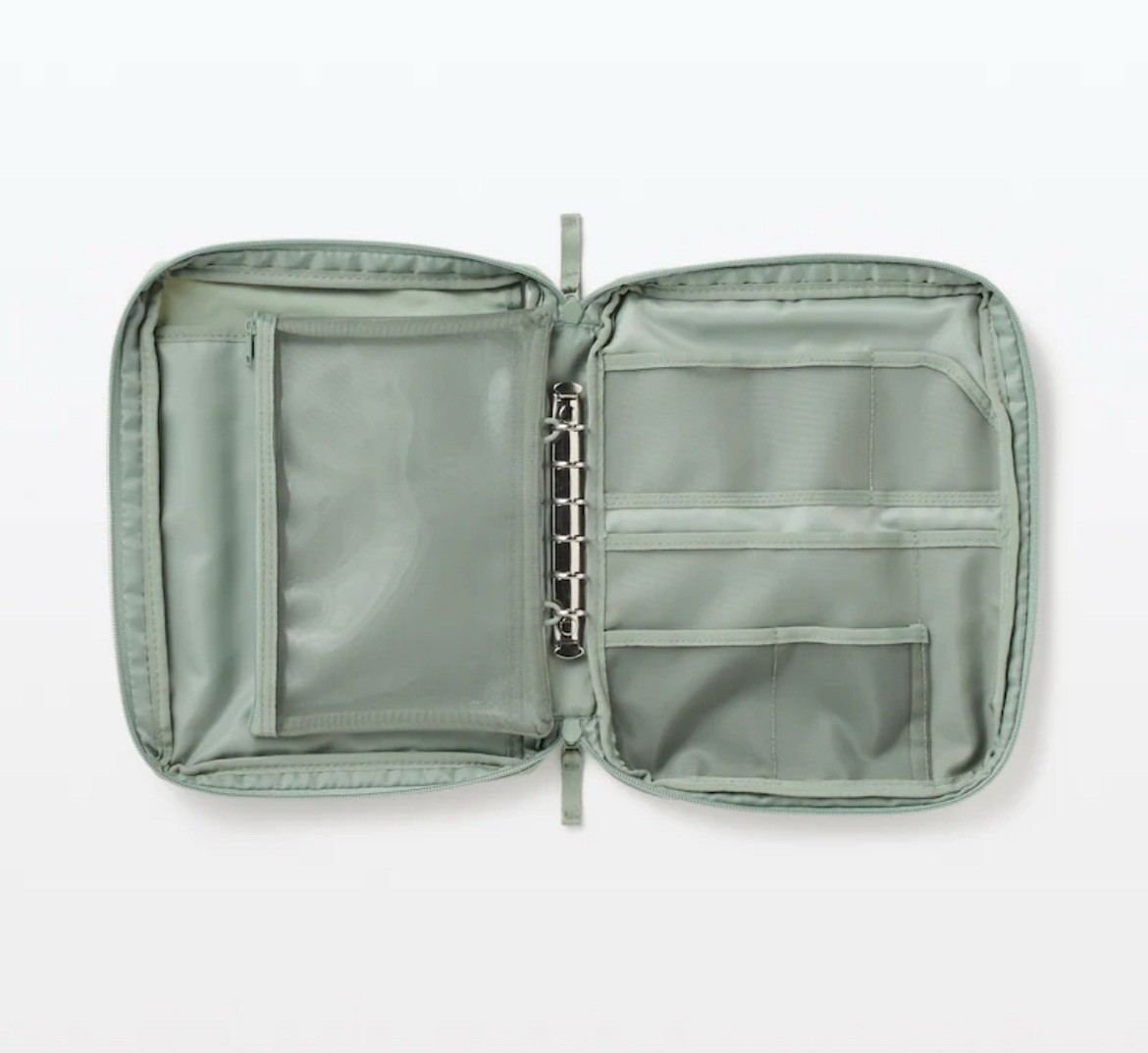 MUJI Pocket-selectable Collection Case A5 Wide Moss Green NEW