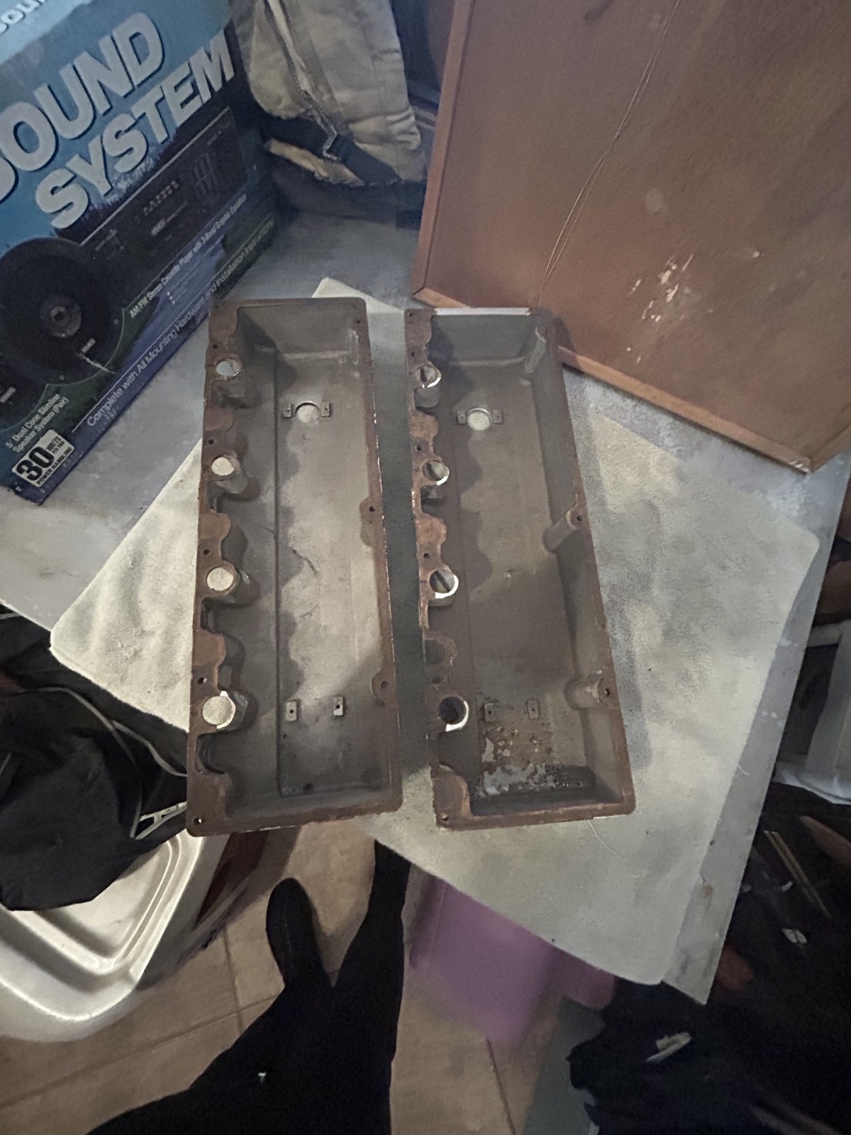 FEULING VALVE COVERS FOR CHEVY HEMI 4 valve wall hangers dragster hot rod