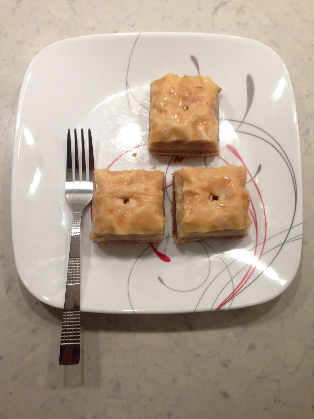 Organic Large Baklava with Walnut & Bee Honey! Unique Quality 5LB 24 big Pieces