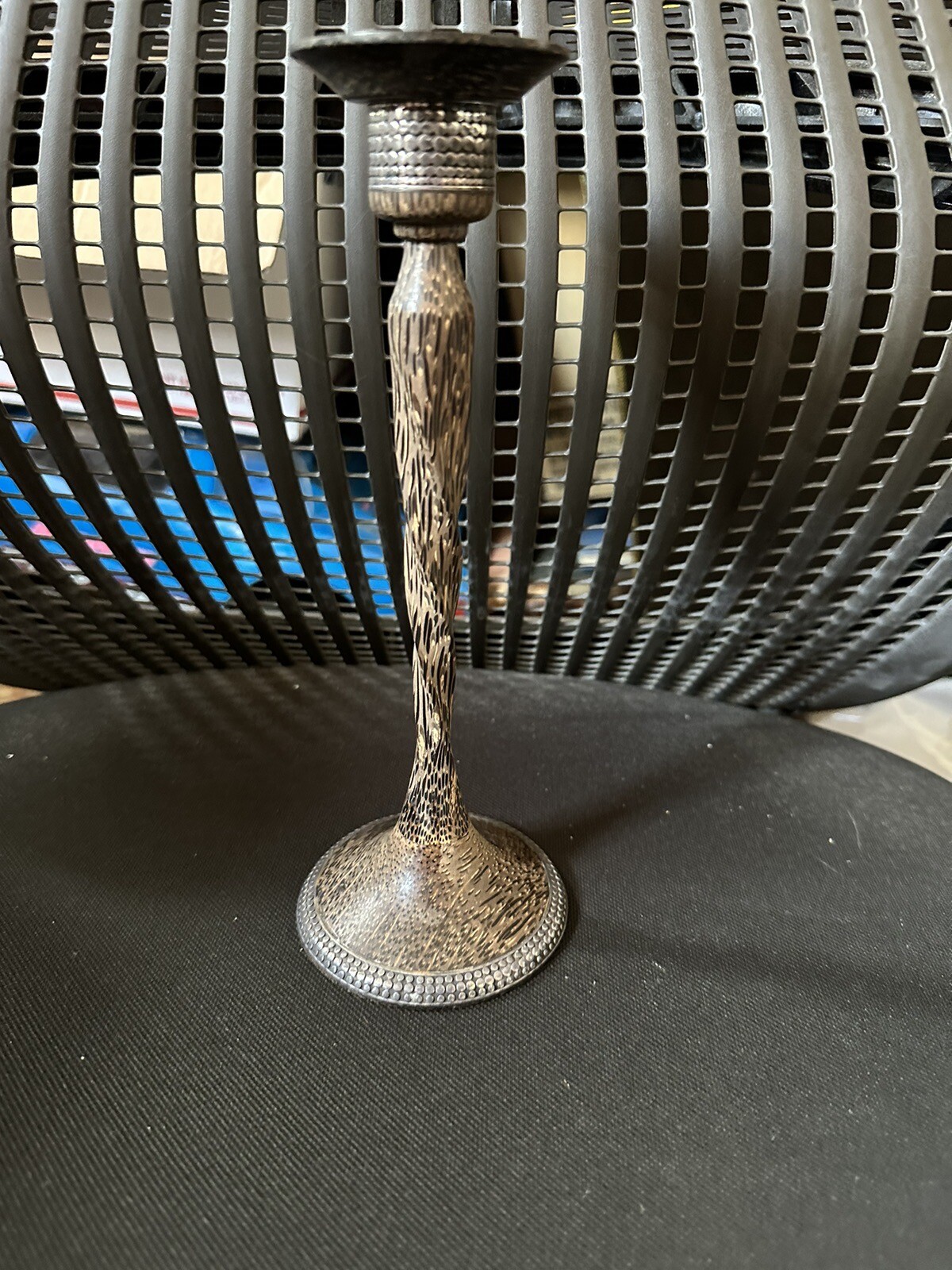 VINTAGE JOHN HARD STERLING WOODEN CANDLESTICK CANDLE HOLDER!!