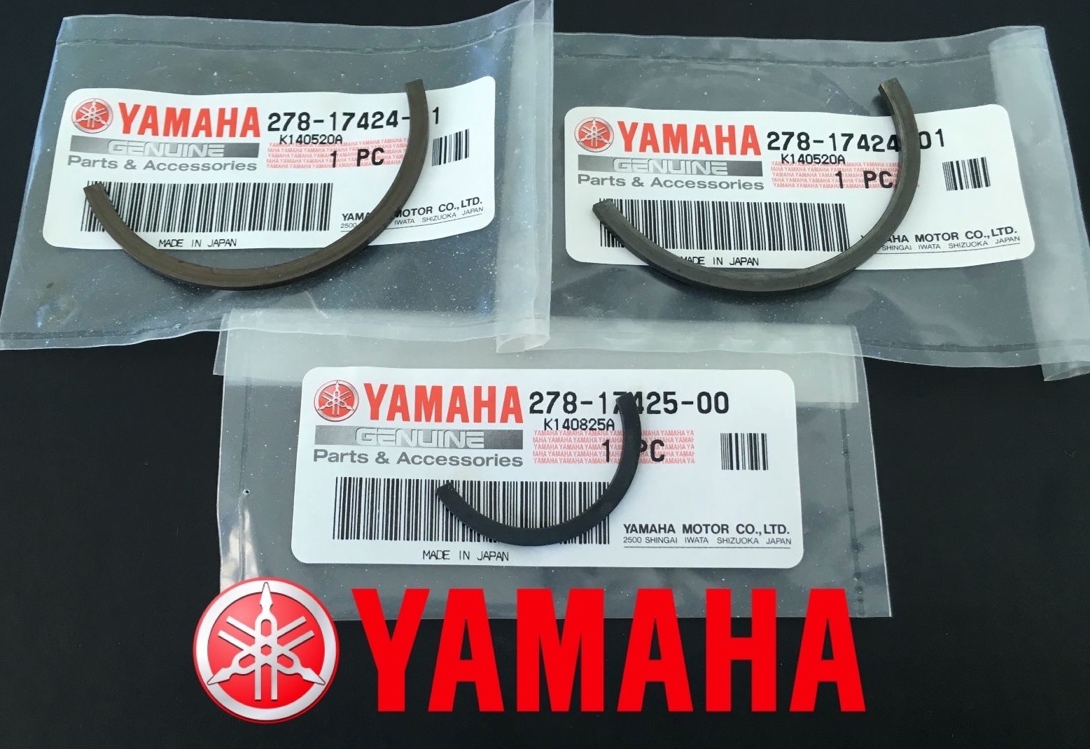 Yamaha Banshee crankshaft circlips retainer C clips cases transmission x 3