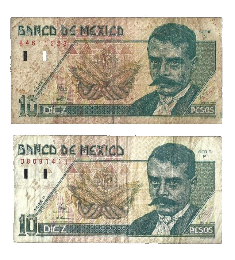 Mexico 💥🎯1994 Banco De Mexico ... 1x 10 pesos ... ONE NOTE 💥 lot #777