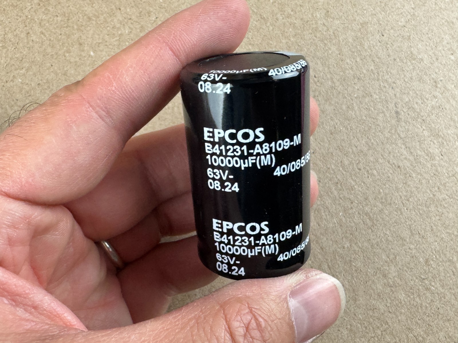 2 Replacement Main Filter Capacitors 10000 uf 63v 30mm Diameter Epcos