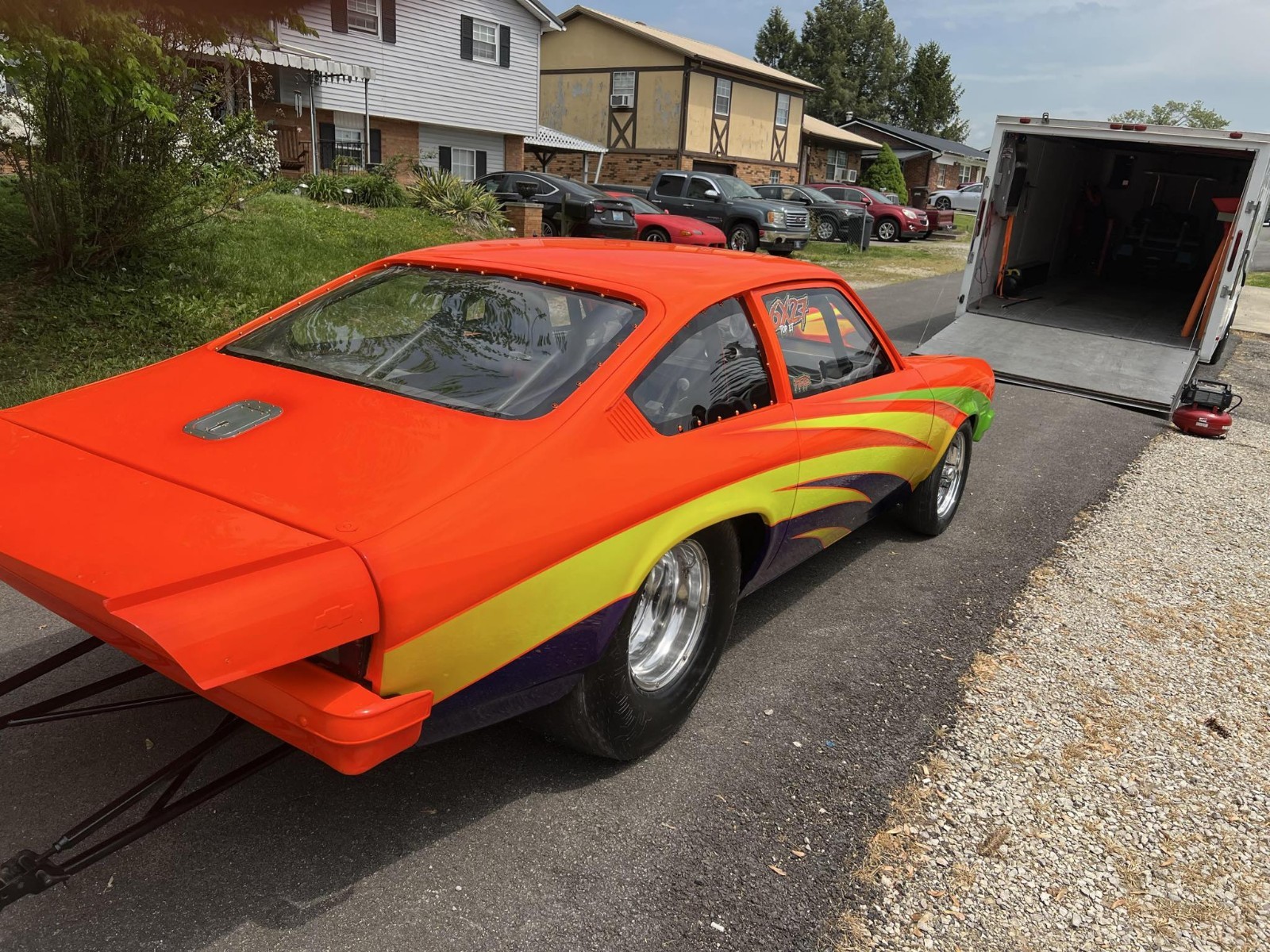 Vega Wing, 74/77 Chevy, Pro Racing Wing, Polish, Black, Brush, Satin anodized