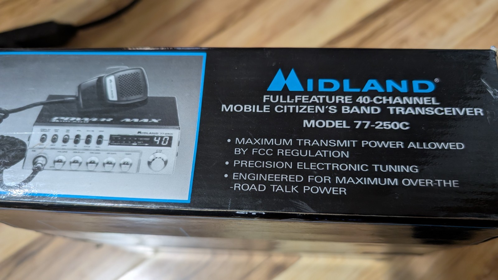 Midland Power Max 77-250c Peaked, Tuned Tested WATCH VIDEO w/Box