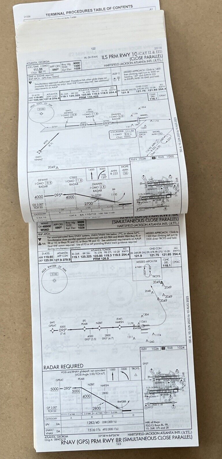 U.S. TERMINAL PROCEDURES PUBLICATION SOUTHEAST Vol 4 OF 4 ( FED.AVIATION ADMIN )