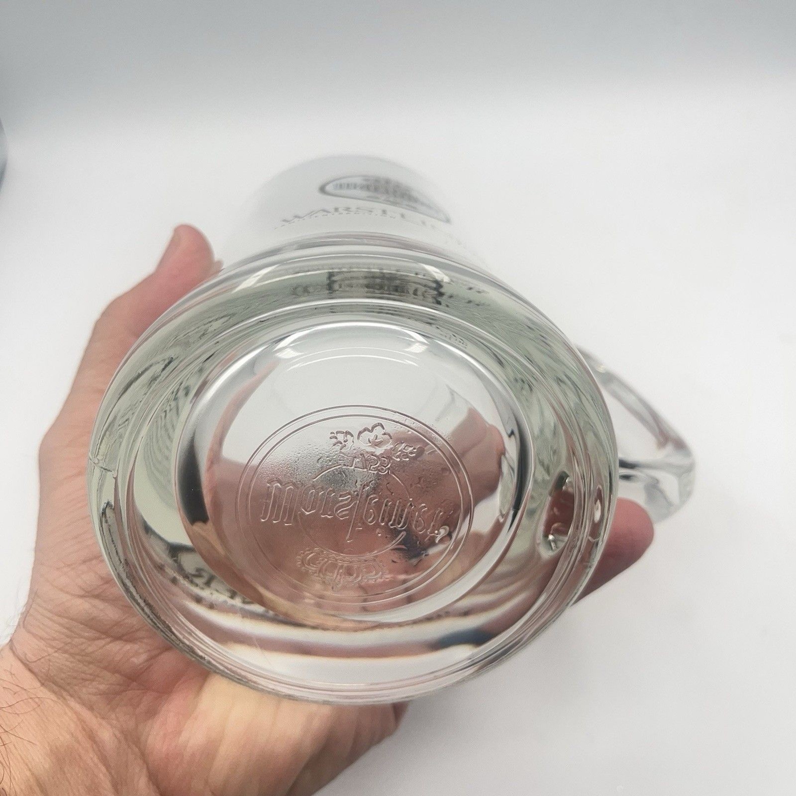 Warsteiner Brewery Germany Glass Beer Stein Mug Tankard Embossed .5L