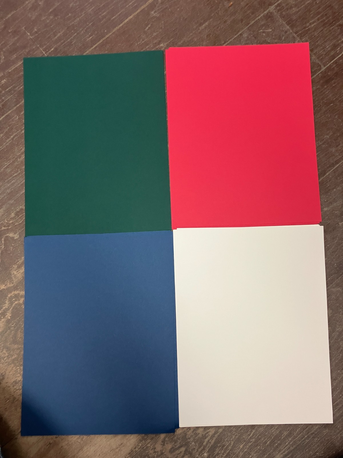 8.5x11 Multiple Colors Cardstock Paper Scrapbooking 24 Colors 75 Pcs