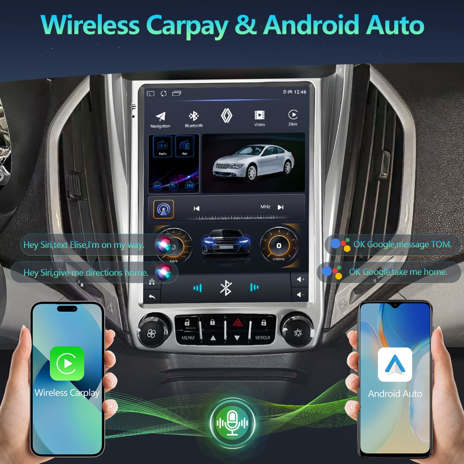 9.7" Car Radio Fits Chevrolet Equinox 2010- 2017 GPS Navi Player Stereo Android