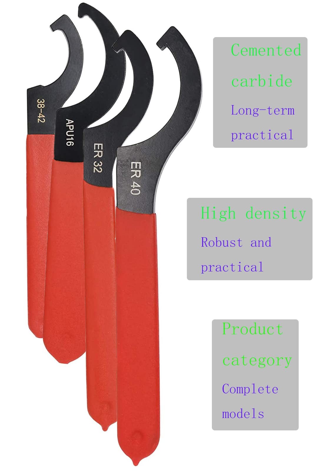 4 pcs Coilover Adjustment Spanner Wrench Heavy Duty Steel C Spanner Set for M