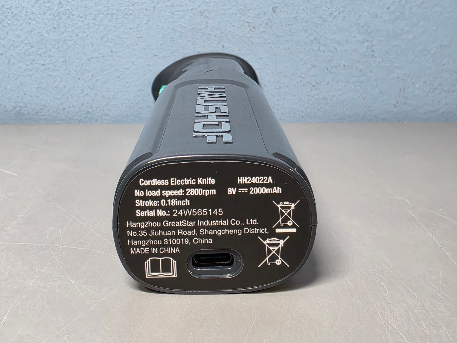 Haushof 8V Cordless Rechargable Electric Reciprical Knife Set HH24022A New