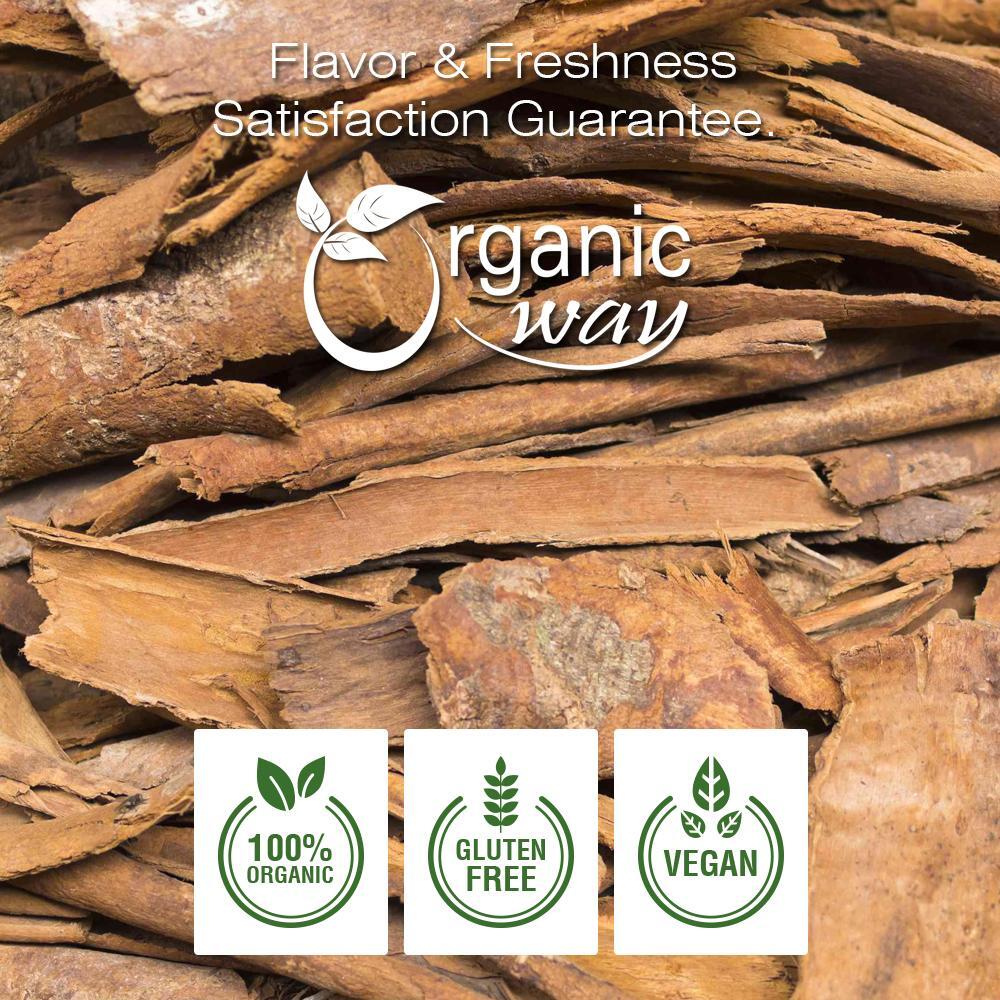 Organic Way True Ceylon Cinnamon Powder - Organic, Kosher & USDA Certified