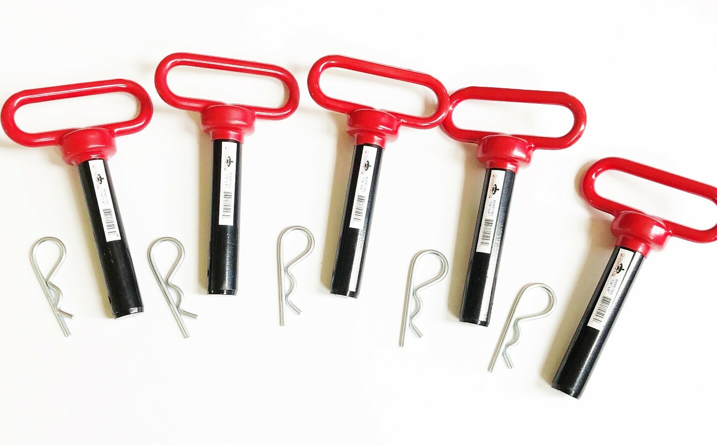 5 GOLIATH INDUSTRIAL RED HANDLE 7/8 X 4" TRACTOR HITCH PINS WAGON TRAILER RHP78S