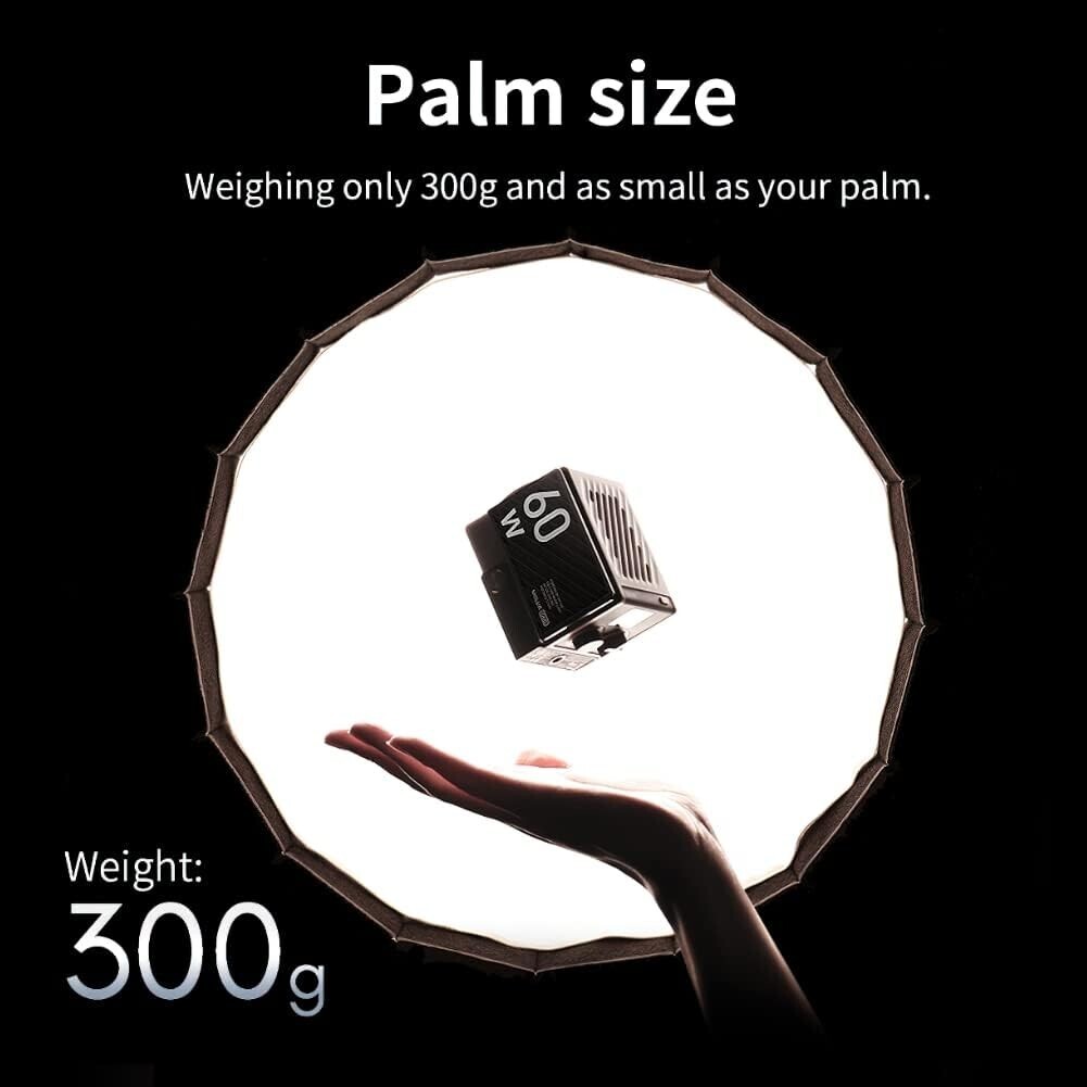 Zhiyun Molus G60 60W Protable COB Led Video Light Bi-Color Photography Light