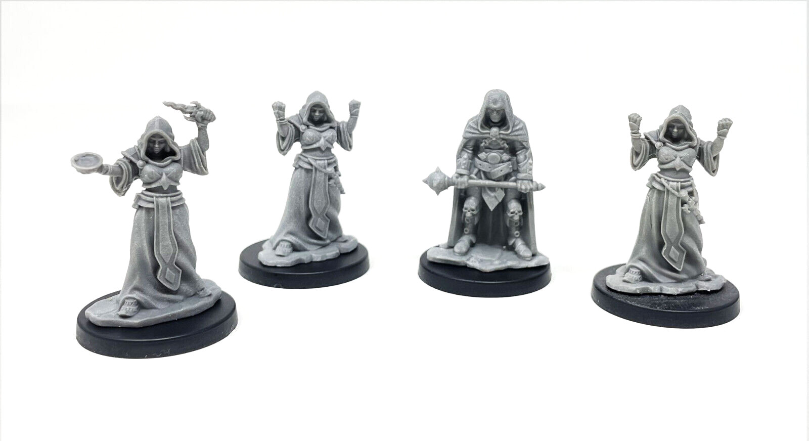 Cultist Set Dungeons and Dragons Miniatures DnD Minis 28mm fantasy unpainted