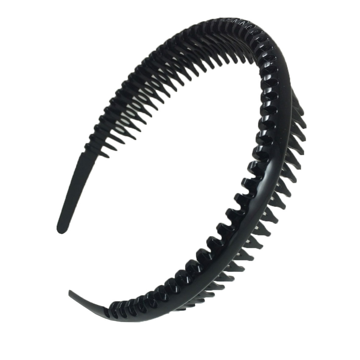 3 PCS Assorted Black Plastic Teeth Comb Headband Hairband Ladies Girl Fashion