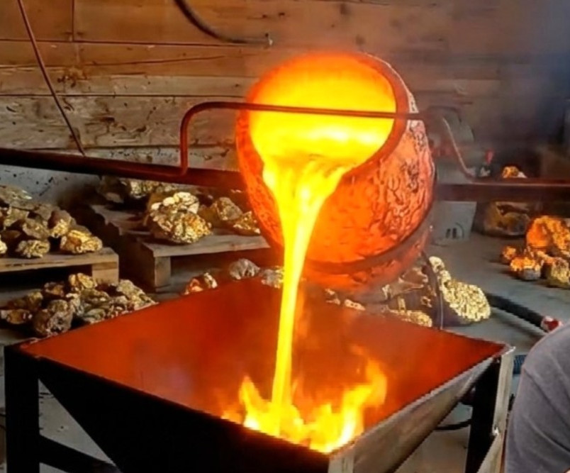 Reprocessed Smelting Slag (Gold/Silver Recovery), Approx. 1 gallon