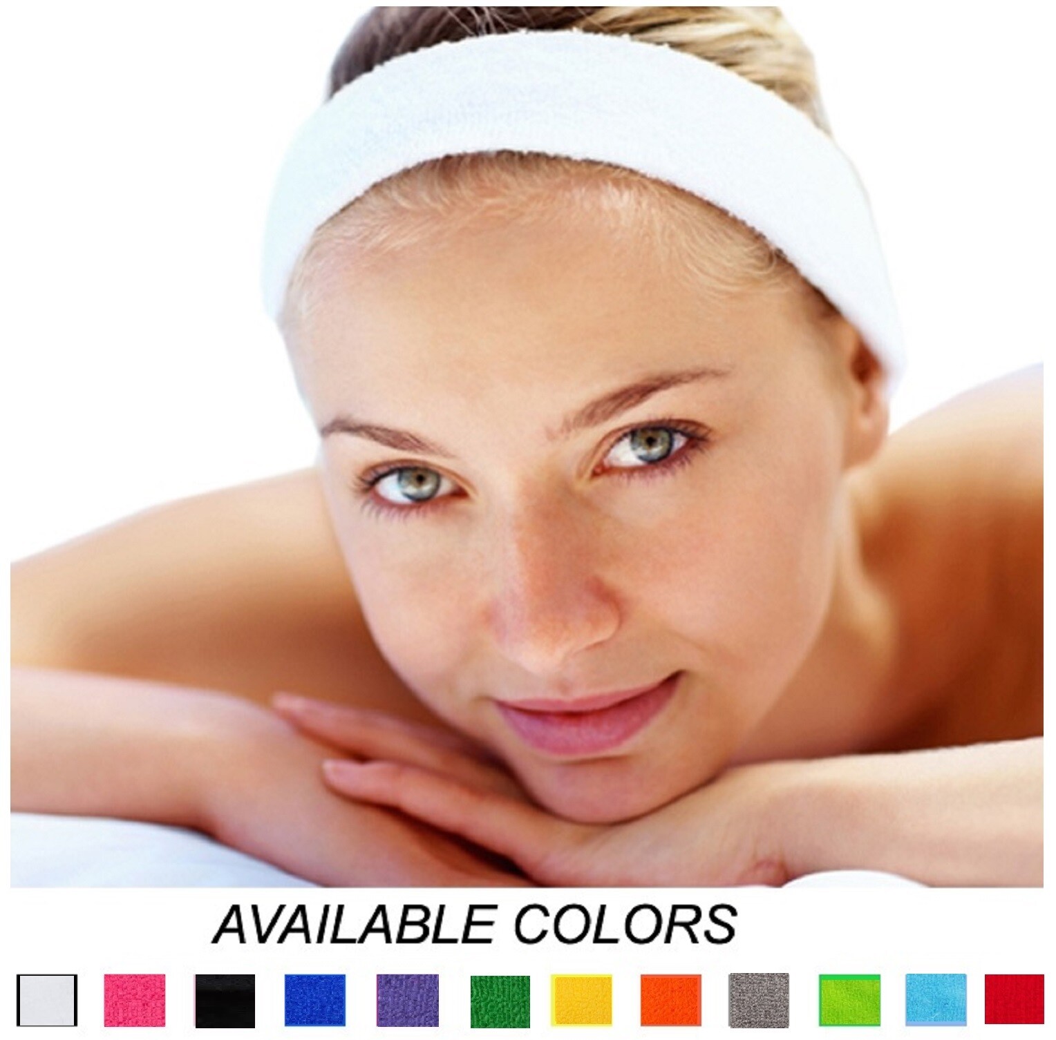 Sweatband Head Band Terry Cotton Sweat Headband Gym Workout Sports Sweatbands