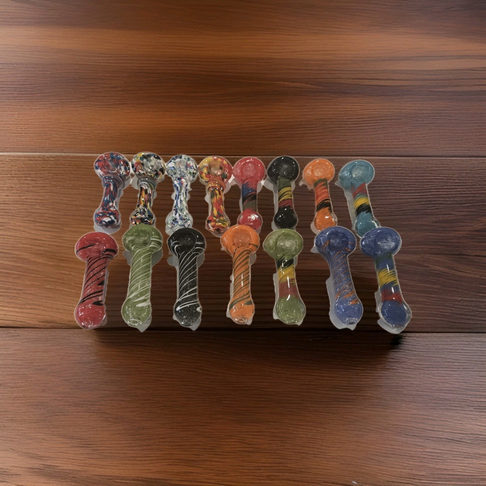 6 PACK 3” 3.5 To 4“INCHTobacco Smoking THICK HEAVY Glass Hand Pipe