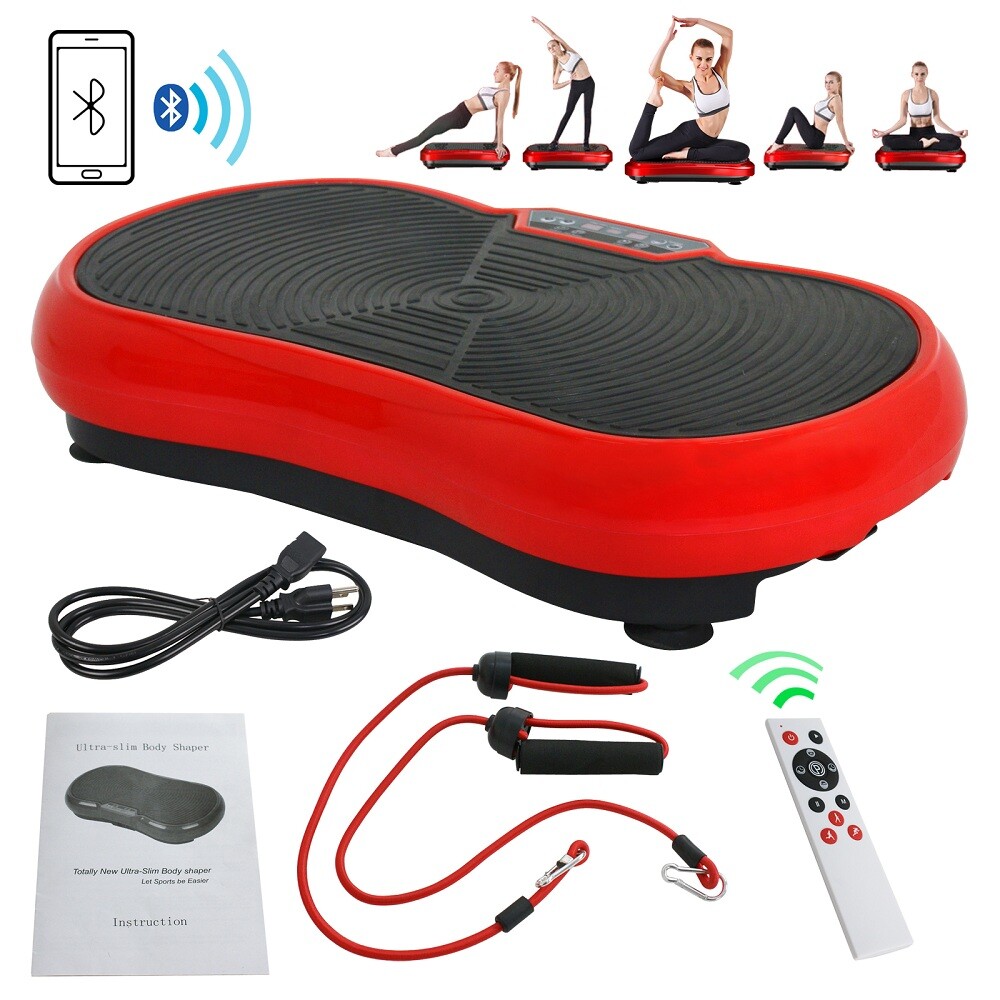 Vibration Platform Plate Body Exercise Fitness Massager Machine w/ Bluetooth