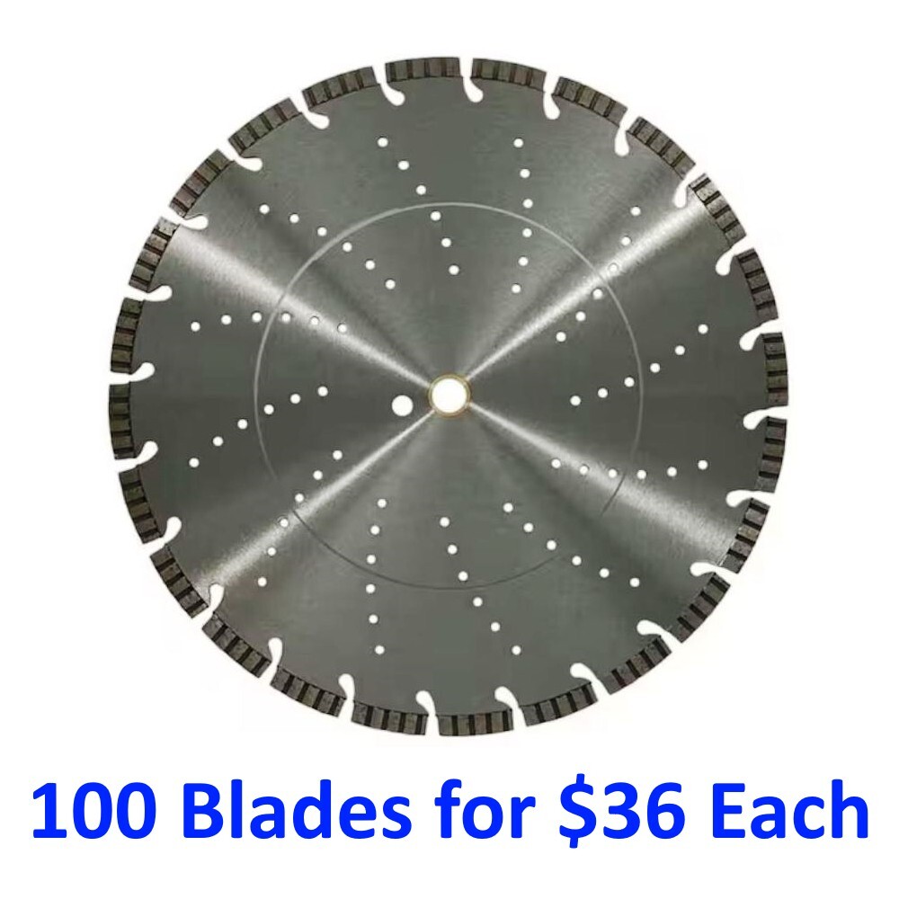 14" TURBO SEGMENT DIAMOND SAW BLADE - 10 Blades for $42 Each