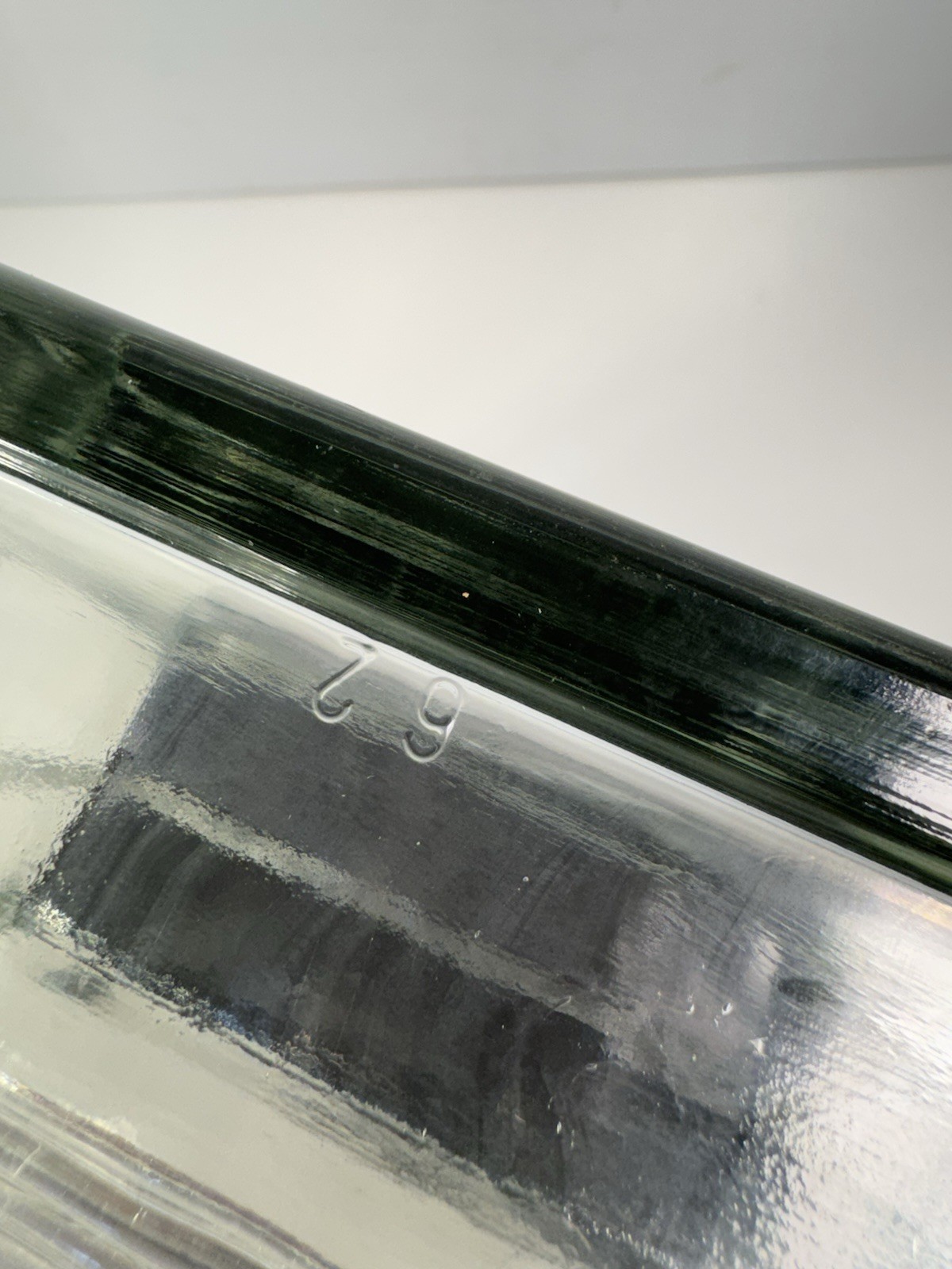 Vintage Glass Block 7.75 X7.75 X3.8 Very Thick and Heavy Made In Germany