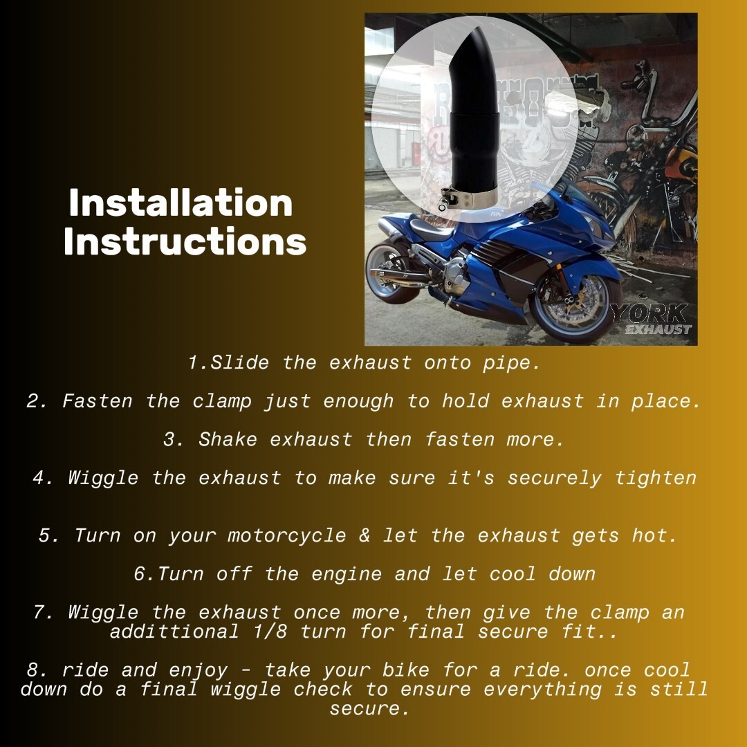 2003-2007 Suzuki Hayabusa Shorty Exhaust Slip-On tips GP Style (PAIR)