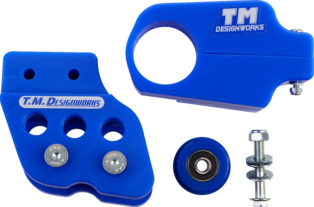 TM Designworks Chain Guide/Slider Kit Blue for Yamaha YFZ350 Banshee 1987-2006