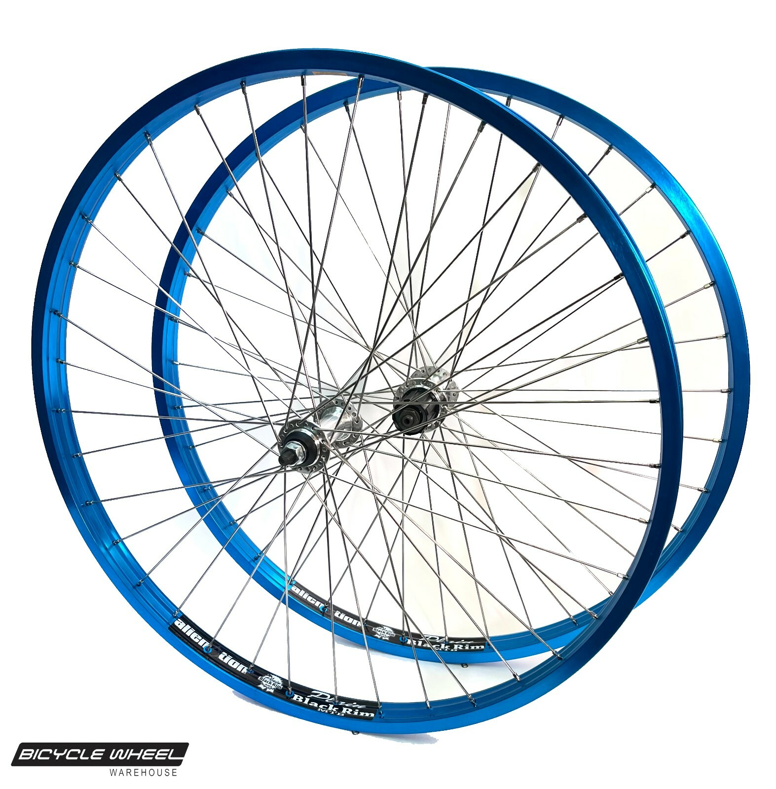 Alienation, 26" Rim Brake Bicycle Wheel Set, 6/7 Spd Non-Disc Silver Stainless