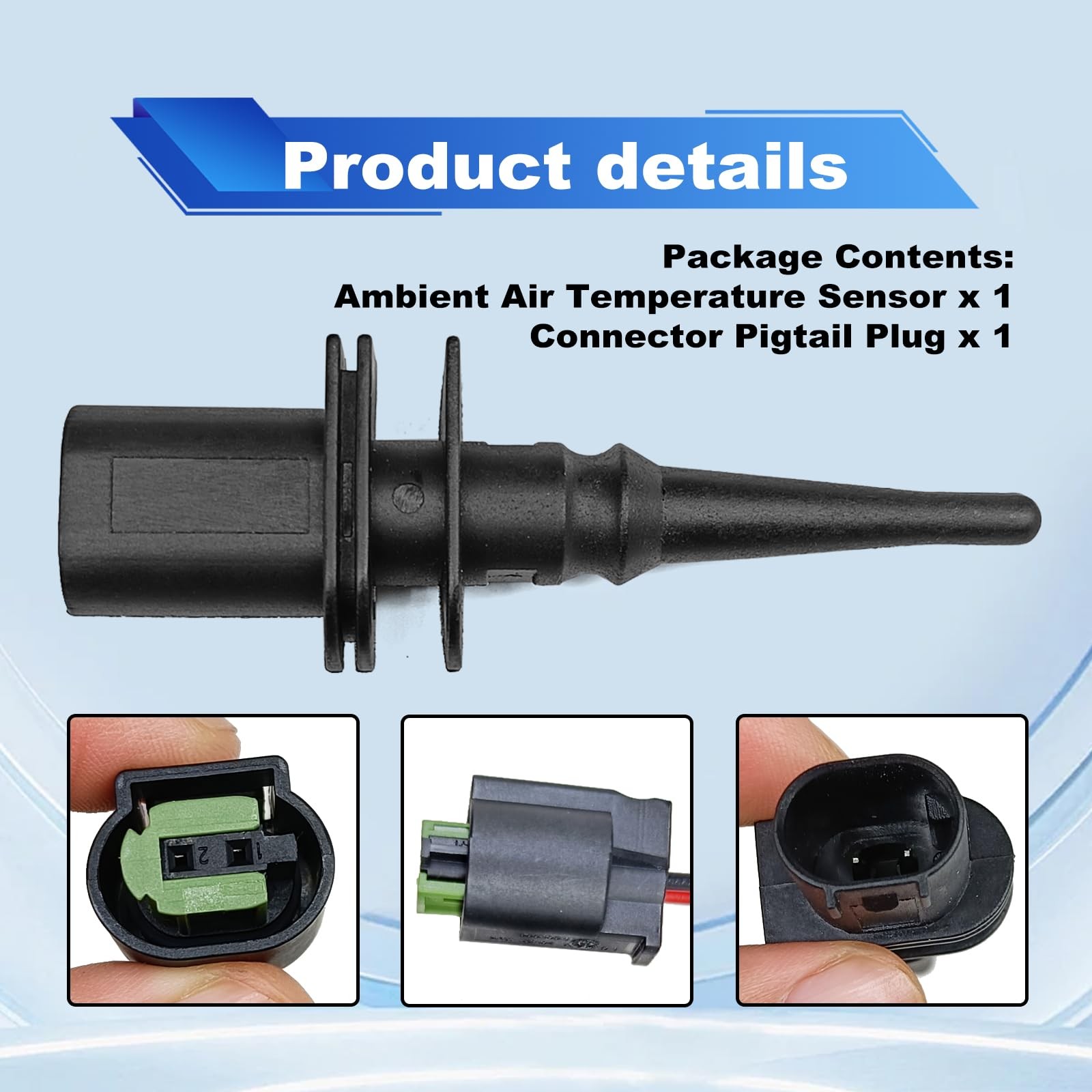 Ambient Air Temp Sensor w/ Pigtail 65816905133 BMW Mini