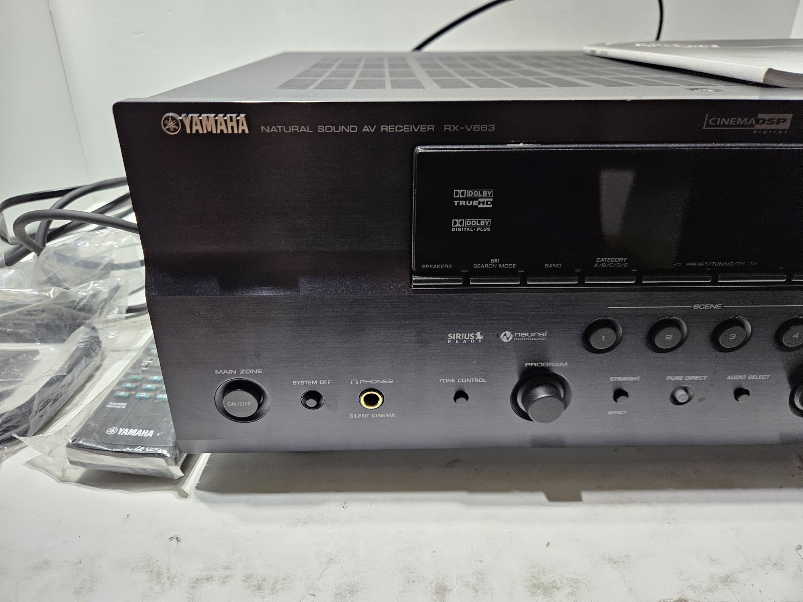 Yamaha RX-V663 7.2 Channel Natural Sound AV HDMI Home Theater Stereo Receiver