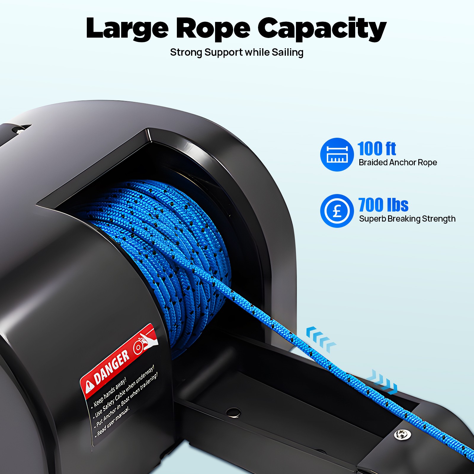 35LBS electric anchor winch Boat Marine Winch with remote control&Anchor Roller