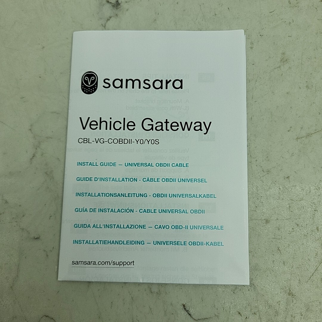 Samsara CBL-VG-COBDII-Y0 Vehicle Gateway Harness for Install VG55 Gateway New