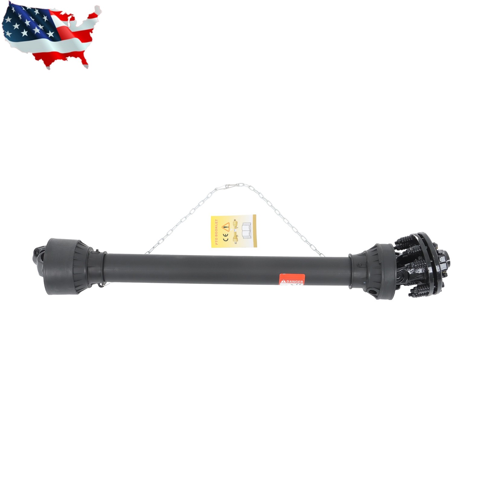 47" - 67" T6 1-3/8" x 6 Spline End w/Slip Clutch PTO Shaft PTO Drive Shaft