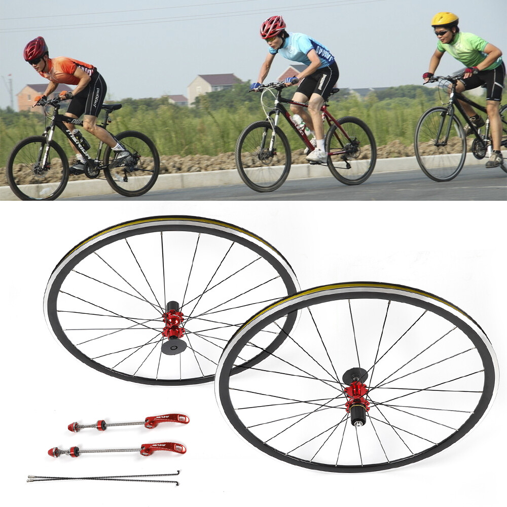 700C Ultralight Road Bicycle Bike Wheel Front Rear Wheelset Brake C/V 7-11 speed